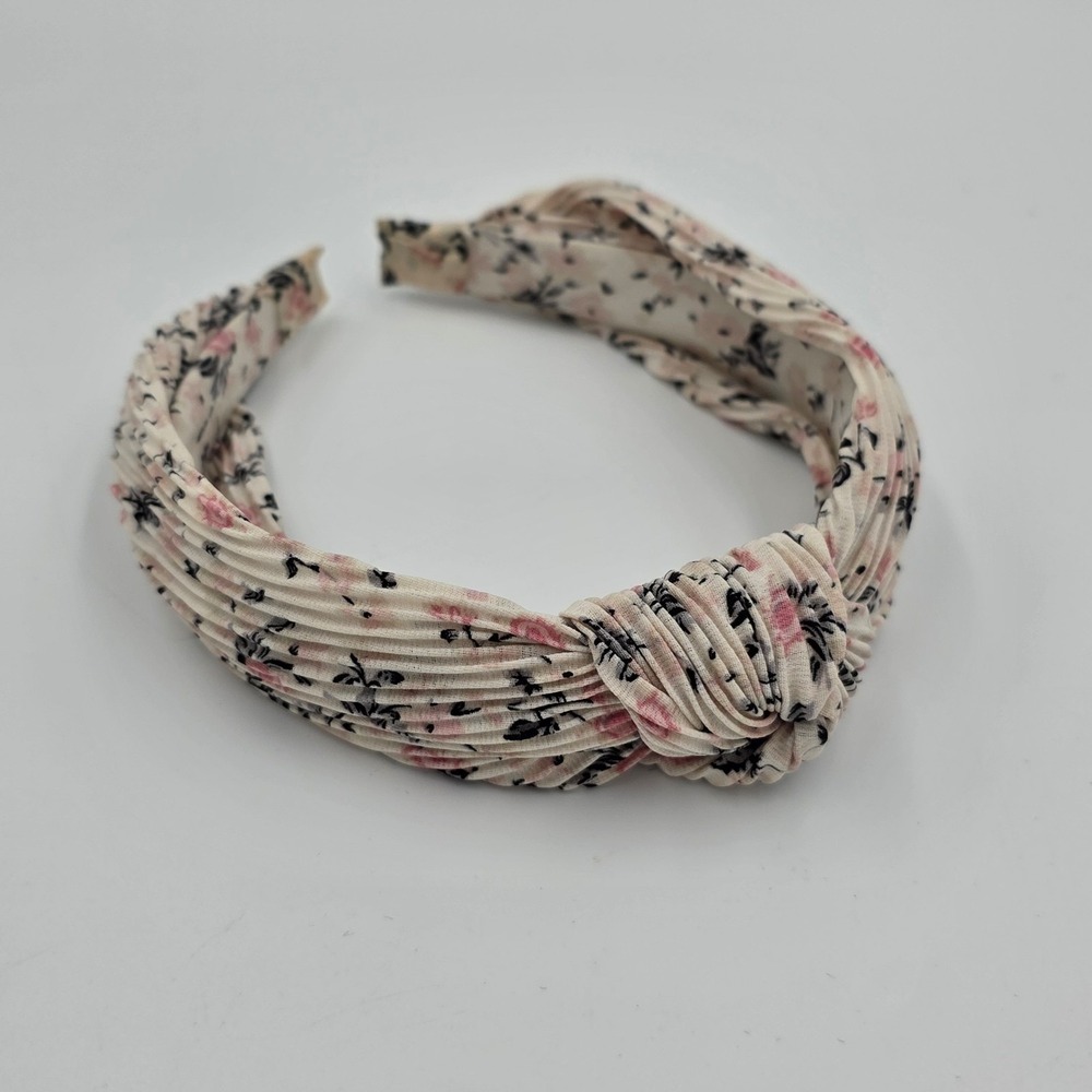 Headband‎ Fabric Pink Black floral